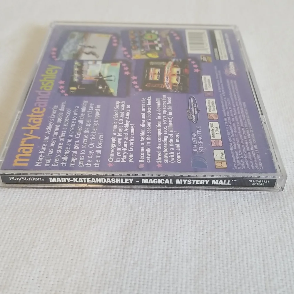 Mary Kate Ashley Magical Mystery Mall Black PS1 Sony Playstation